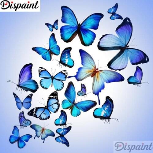 Dispaint Full Square/Round Drill 5D DIY Diamond Painting "Animal butterfly" Embroidery Cross Stitch 3D Home Decor A12609