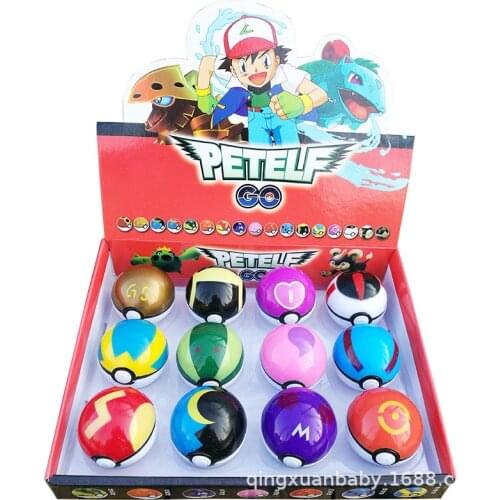 Pokeball Set Pokemon Go Pikachu figures Toys for children Anime action figures Pokemon Treat children birthday Christmas Gifts