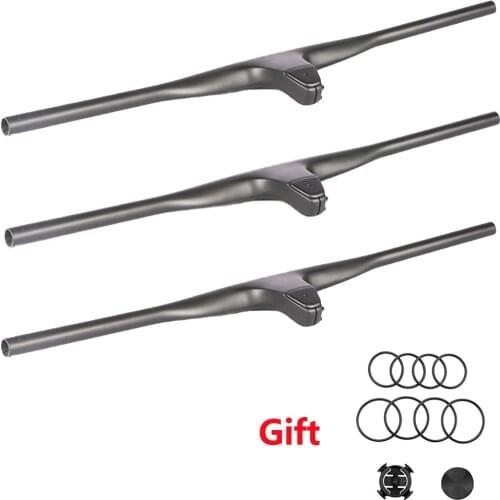 Newest T1000 Carbon fiber integrated MTB Bicycle Handlebar Riser -12°degree Unit 740 mm Titanium screw use mtb XC cross country