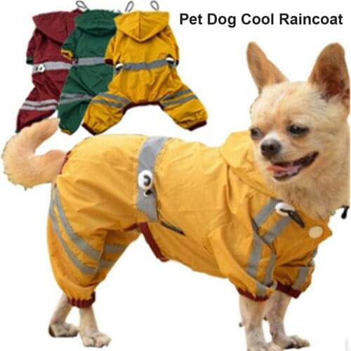 Dog Clothes Winter Waterproof In Dog Coats Jackets Puppy Rainwear Raincoat Solid Pet Hooded for Small Medium Large Pet Dogs