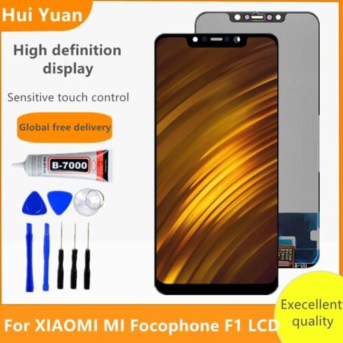 Original Pocophone F1 Lcd display For Xiaomi Pocophone F1 Display Touch Screen Digitizer Assembly For Xiaomi PocophoneF1 LCD