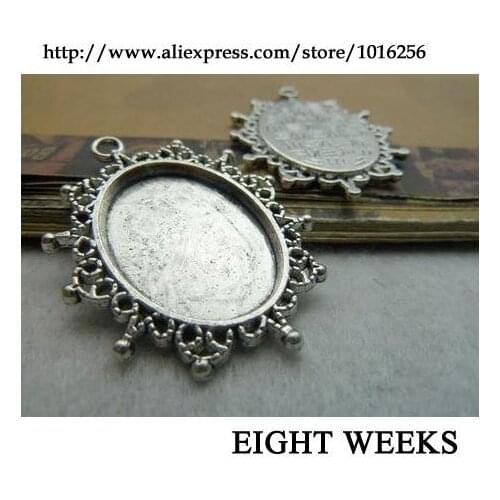 Zinc alloy pendant jewelry accessories diy handmade material charms anti silver tap base outside31*41-18*25mm