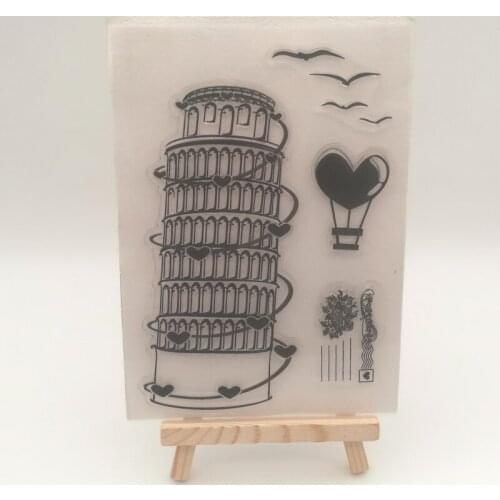 Tower heart Transparent stencil for DIY Scrapbooking Card Making/Kids Christmas Fun Decoration Supplies