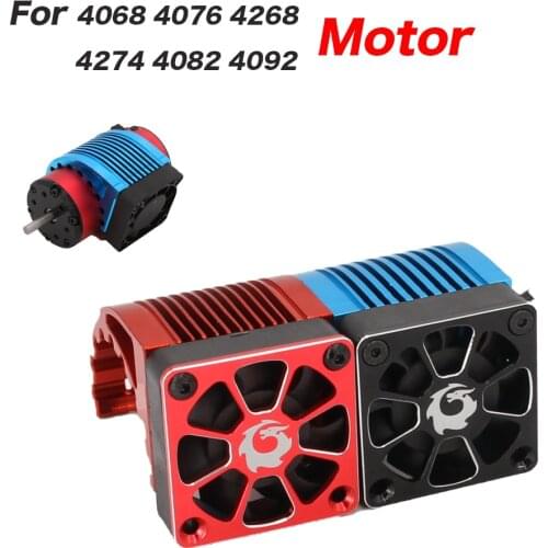 Rc Cooling Fan 40mm 42mm Cool Fans Aluminum Metal Heatsink Cover for 1/10 1/8 Rc Car 4068 4076 4268 4274 4082 4092