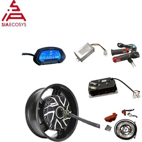 Most Powerful QS Motor 12000W 12KW 17 x 6.0 inch In Wheel Hub Motor with Kelly QSKLS72601 controller for Electric Motorcycle