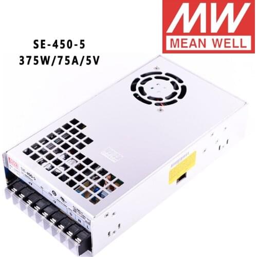 SE-450-5 Mean Well 375W/75A/5V DC Single Output Power Supply meanwell online store