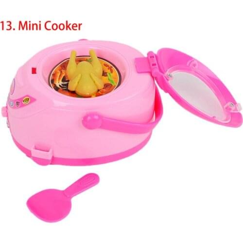 B0100-12 In box chilren girl Child toy set mini appliances sooktops series simulation home play toy Mini Cooker 1pcs