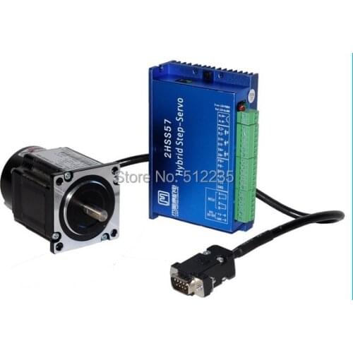 Closed-loop stepper Motor 57J1854EC-1000+2HSS57 driver 0.9N.m Nema 23 Hybrid 2-phase step motor with 3m encoder cable