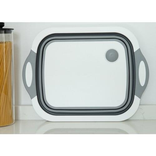 Filbake Vegetable Basket Collapsible Dish Pans Chopping Board Strainer Portable Wash Basin Dishpan Tub Drainer Plug for RV Sink