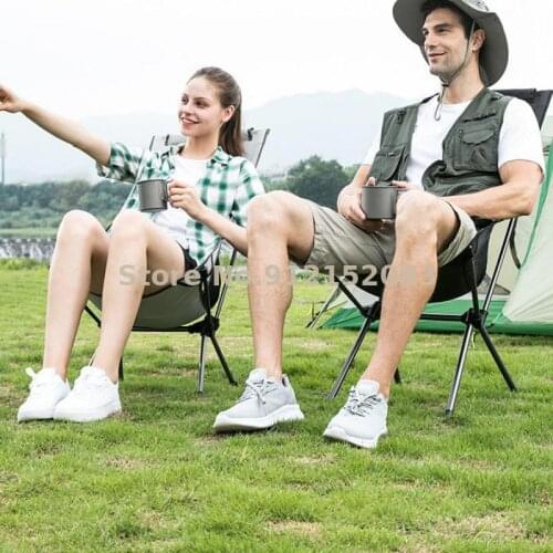 Outdoor Folding Chair Folding Stool Portable Moon Chair Camping Chair Fishing Picnic Sketching Director Chair