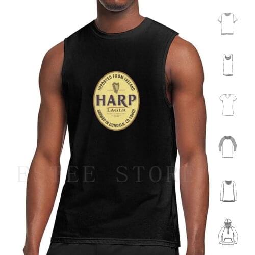 Lager Harp Brand Popular Tank Tops Vest Cotton Harp Lager Drink Beer Brand Popular Ireland