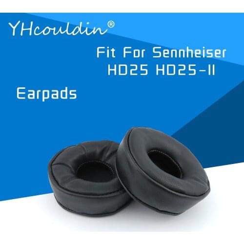 YHcouldin Sheepskin Ear Pads For Sennheiser HD25 HD25-II HD25SP HD25SP-II Headphone Replacement Headphones Earpad Covers