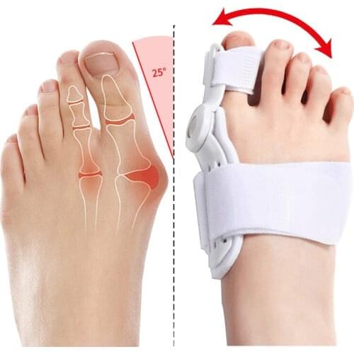 2Pcs Hallux Valgus Corrector Bunions For Toes Corrector Foot Finger Separator Toe Separator Foot Care Haluksy Bunion Corrector
