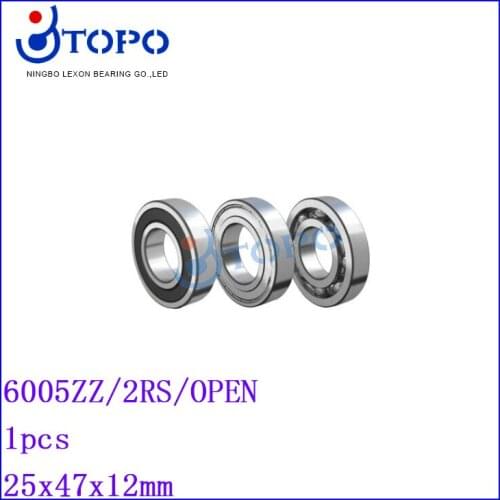 25*47*12mm Deep Groove Ball Bearings6005 ZZ/2RS/OPEN