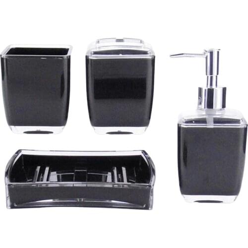 4x Soap/Lotion Dispenser,Toothbrush Toothpaste Holder,Soap Dish and Tumbler