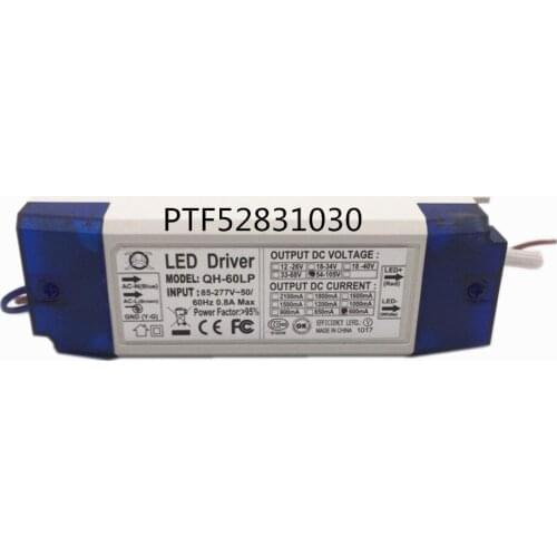 5 Pieces 40W 50W 60W LED Driver 18-30x3W 600mA DC54-105V High Power LED Powr Supply For Floodlight