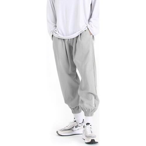 HOUZHOU Black Cargo Pants for Men Korean Spring Autumn Streetwear Techwear Hip Hop Grey Cargo Trousers Male Japanese Streetwear