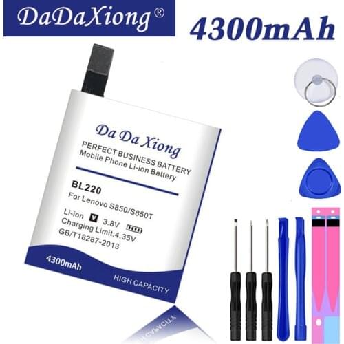 Da Da Xiong Original 4300mAh BL 220 BL220 Battery for Lenovo S850 S850T Mobile Phone battery