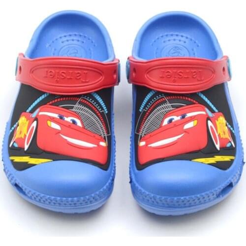 Disney Children Sandals Beach Shoes Girls Boys Kids Rubber Mules Clogs Summer Shoes Breathable Outdoor Slippers Footwear