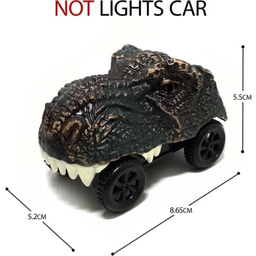 DIY Diecast Electric Not Lights Dinosaur Car Track toys Tyrannosaurus children Assembled model game Toys Birthday gifts K50