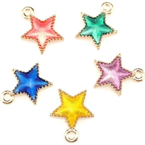 20Pcs/Lot Enamel Sea Shell Charms Making Handcrafting Ocean Conch Pendant Making jewelry Accessories