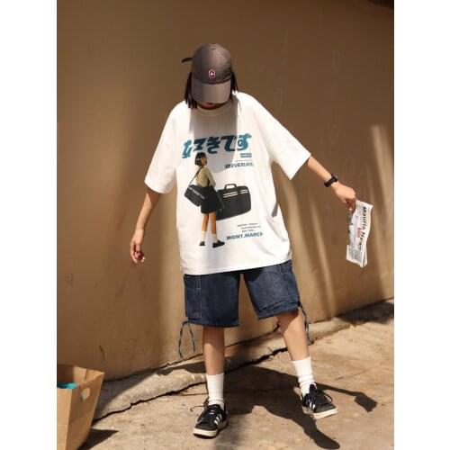 Japanese Anime T-shirt Woman Graphics Tee Shirt Female Streetwear Tops Oversized T-shirt Hiphop Casual T Shirt Ladies Clothing