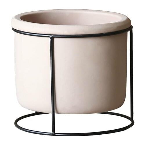 HandmadeCreative Plant Succulent Flower Pot Iron Bracket Flower Decoration Ornaments Elegant Japanese and Nordic Style Lucky