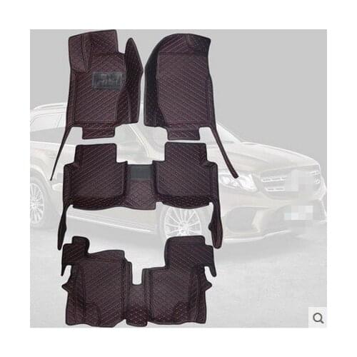 Good quality! Special car floor mats for Mercedes Benz GL X166 7seats 2016-2013 waterproof durable car carpets,Free shipping