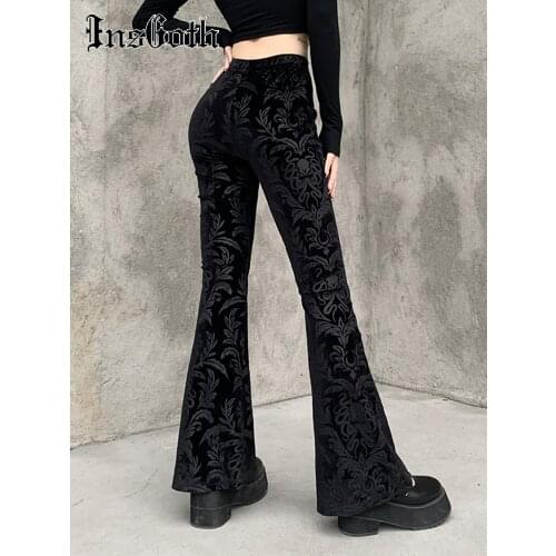 INSGOTH Women's Flared Trousers China