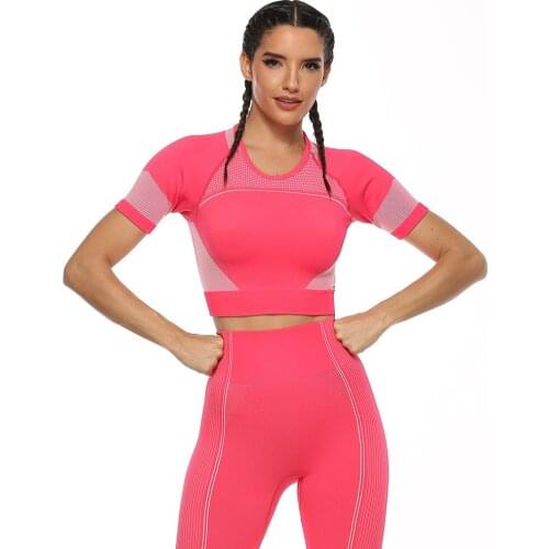 2 Piece Yoga Set Women Vital Seamless Yoga Set Gym Clothing Exercise Leggings Padded Sports Top Yoga Sets Fintness Sports Set
