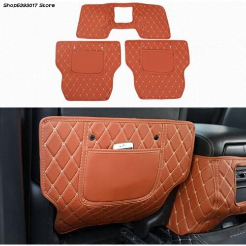 For Nissan Patrol Y62 2021 2020 2019 Car Seat Back Anti-kick Mat Anti-Dirty Protector Cover Waterproof Pads 2018 2017 2016 2015