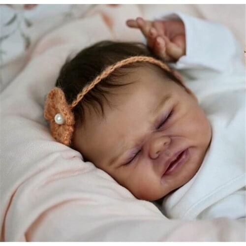 NPK 17inch Reborn Doll Kit Vincent Lifelike Newborn baby Size Unfinished doll parts