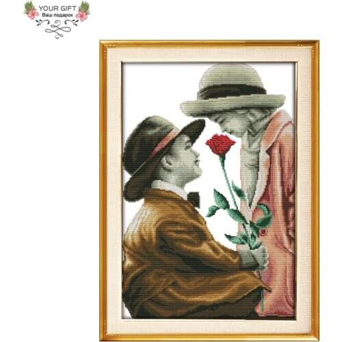 Joy Sunday R914(4) Free Shipping 14CT 11CT Counted and Stamped Home Decor Innocence Needlepoints Embroidery Cross Stitch kits