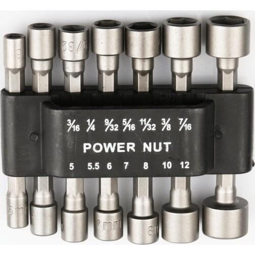 14pcs Hex Handle Wrench Screwdriver set Socket Wrench Screw Adapter Drill Bit Set For Power Tools