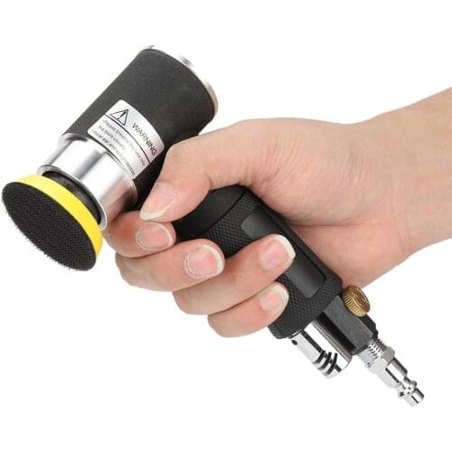Mini Air Angle Sander 90° Pneumatic Pneumatic Polishing Grinding Machine + 2inch 3inch Sanding Pad Air Angle Polisher Power Tool