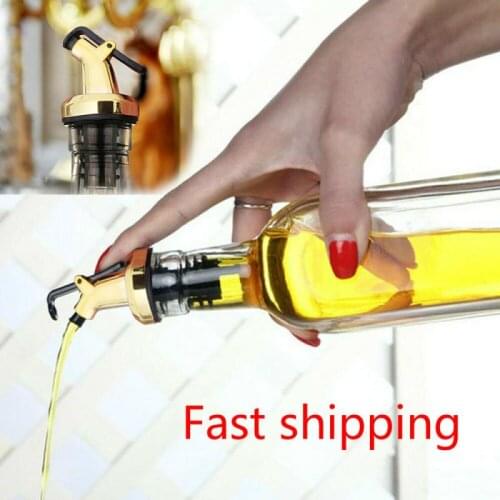 Oil Bottle Stopper Lock Plug Olive Oil Sprayer Seal Leak-proof Food Grade Nozzle Sprayer Liquor Dispenser Wine Kitchen Bar Tools