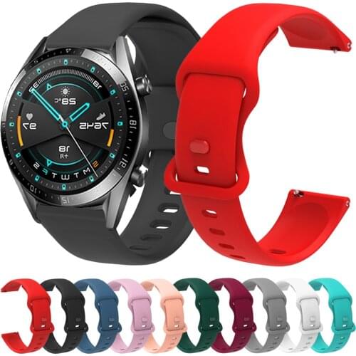 For Huawei Watch GT 2 Pro GT2E GT2 46mm 42mm Strap Silicone Watchband 20mm 22mm Watch Band Bracelet Replacemen Wristband ремешок