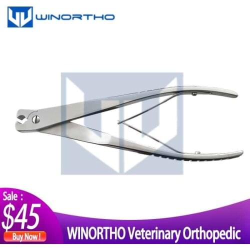 Implant Cutter Stainless to 2.5mm Capacity Close Cut 240mm Long k wire kisschner pin rod veterinary orthopedic instruments