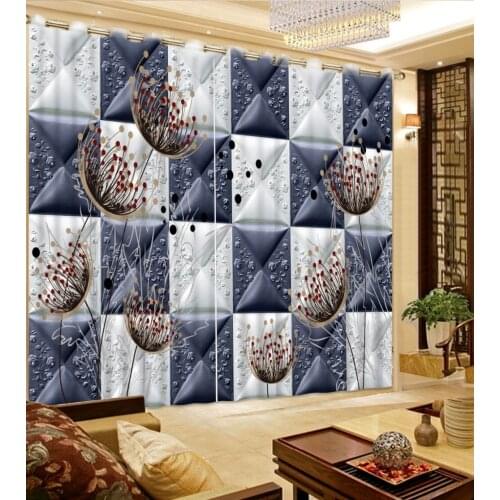 Luxury Living Room Curtains 3D Curtains For The Bedroom Kitchen Modern Window box curtains