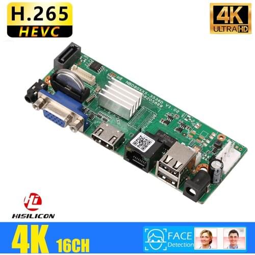 H265/H264 16CH*4K 5MP NVR Network Digital Video Recorder 1 SATA Cable Motion Detection P2P CMS XMEYE Security
