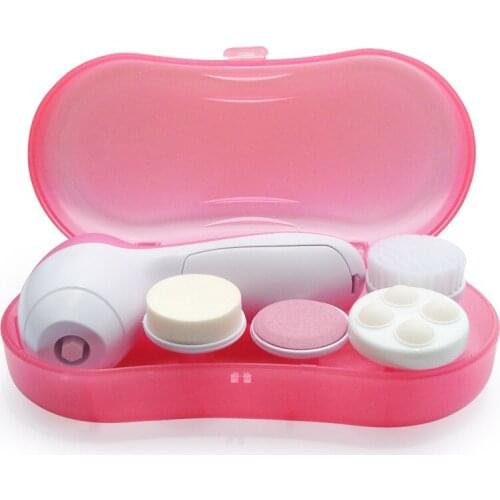 Facial Cleansing brush with box Remove spots whitening face 4 in1 blackhead removal beauty instrument foot grinding device SU394