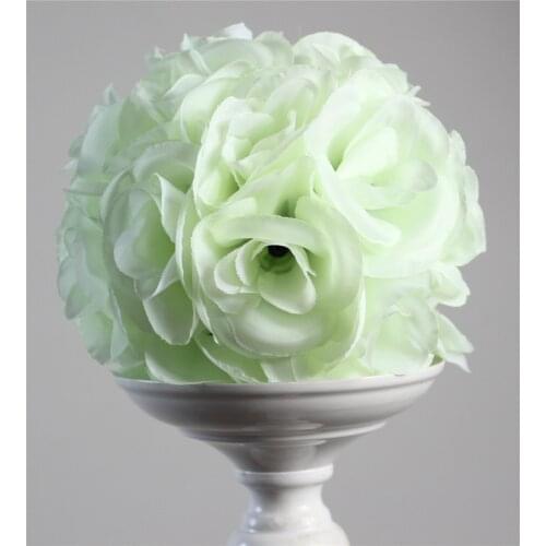 SPR Hot sales! Wedding flower kissing ball,silk kissing decoration flowers ball-20cm plastic center-IVORY-artificial