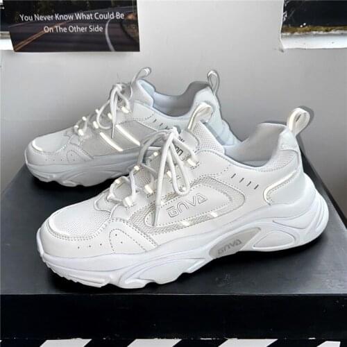 Spring / summer 2021 leisure daddy shoes leisure sports shoes breathable shoes lace up lovers' shoes leisure board shoes