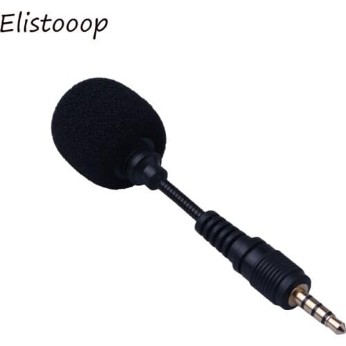 High quality Mobile phone Mini 3.5mm Interface Flexible Microphone Stereo For iPhone Android