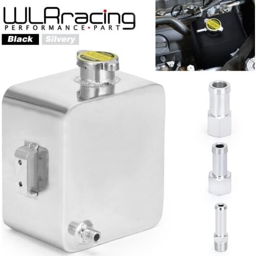 WLR - 2L Litre Polished Alloy Header Expansion Water Tank & Cap WATER HEADER TANK Coolant Overflow Tank Reservoir Kit WLR-TK24