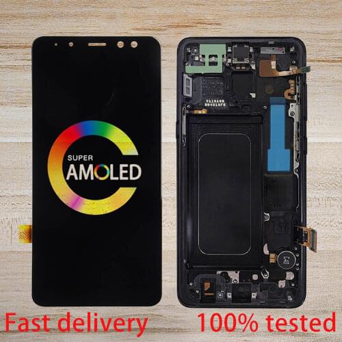 5.6" Super AMOLED LCD For SAMSUNG Galaxy A8 2018 A530 SM-A8 A530F A530N A530D LCD Touch Screen Digitizer Display Assemble