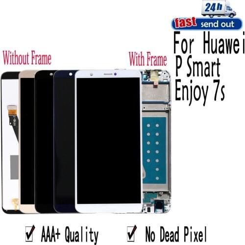 5.65" LCD For Huawei P Smart LCD Display Enjoy 7S Touch Screen Digitizer Assembly Replacement with Frame