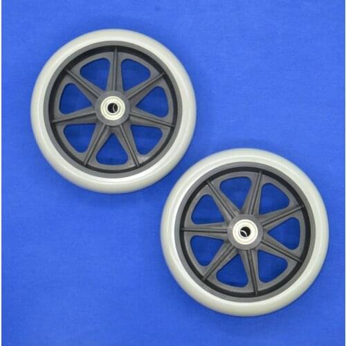 1 Pair Rollator Replacement Parts 6" Caster Wheel with Bearing for Walker