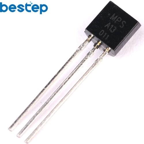 100PCS Transistor MPSA13 A13 0.5A/30V NPN DARLINGTON TO-92 DIP