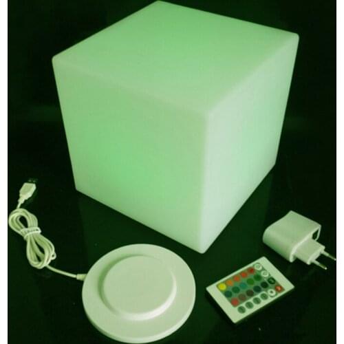 20cm Diameter led cube Stool bar stools light up cube Garden Working Set led club furniture free shipping 12pcs